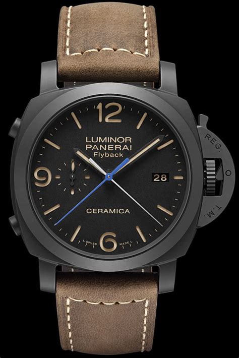 panerai luminor ceramica flyback|luminor panerai daylight price.